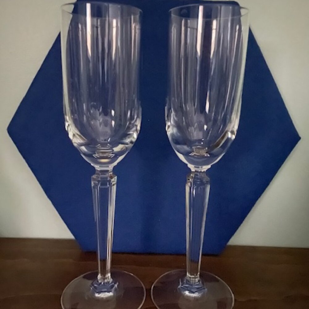 Waterford Crystal Metropolitan Fluted Champagne Glasses, Set of 2